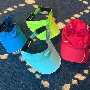 BUNDLE Athletic Visors and Hat (Nike & ASICS)